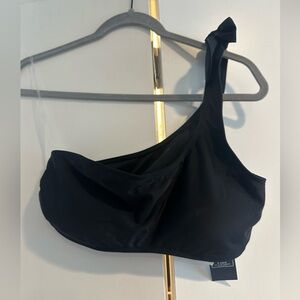 Abercrombie Elegant Black One-Shoulder Swimsuit Top NWT